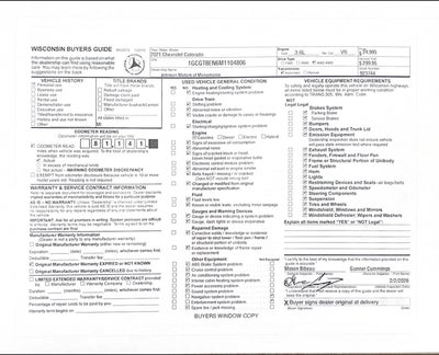 2021 Chevrolet Colorado WT