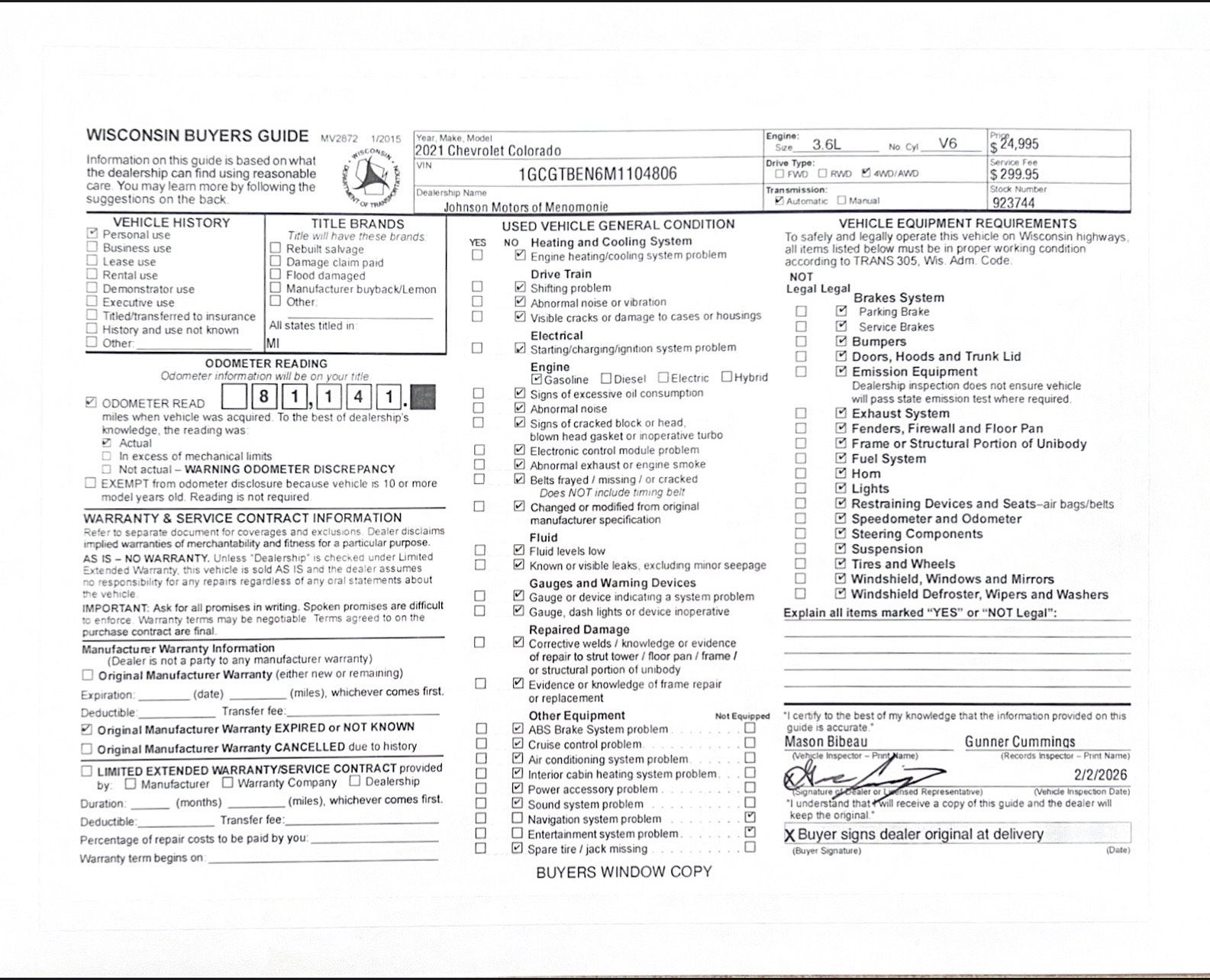 2021 Chevrolet Colorado WT