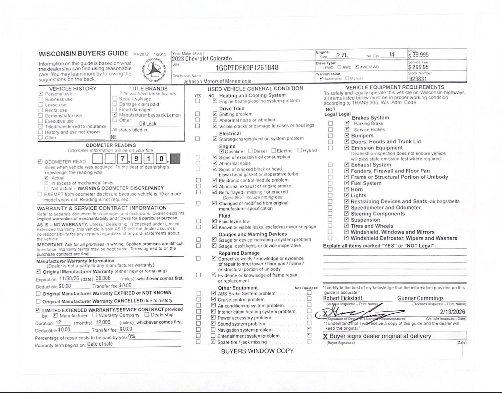 2023 Chevrolet Colorado Z71