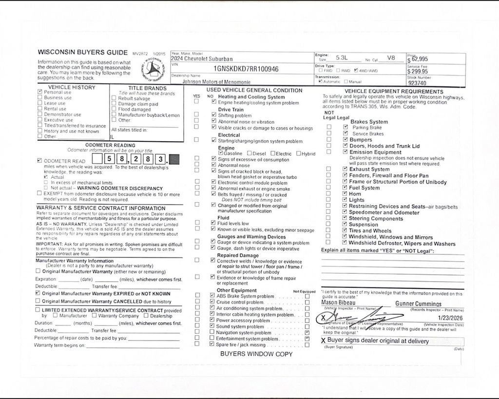 2024 Chevrolet Suburban Z71