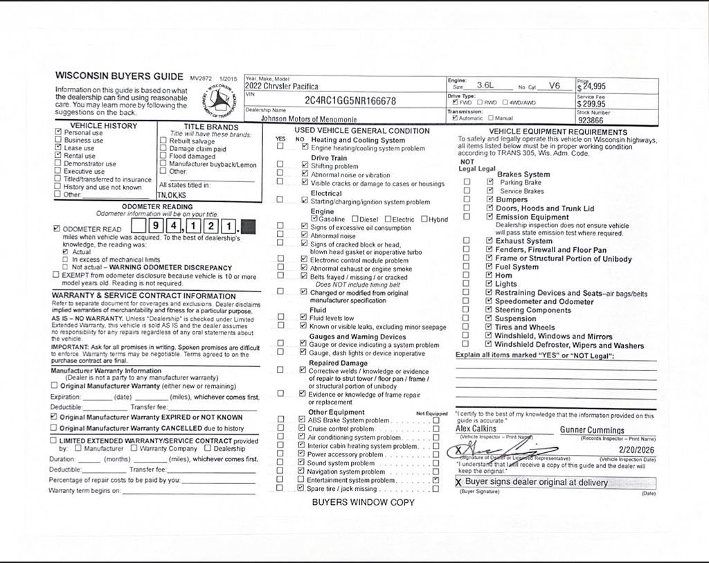 2022 Chrysler Pacifica Limited