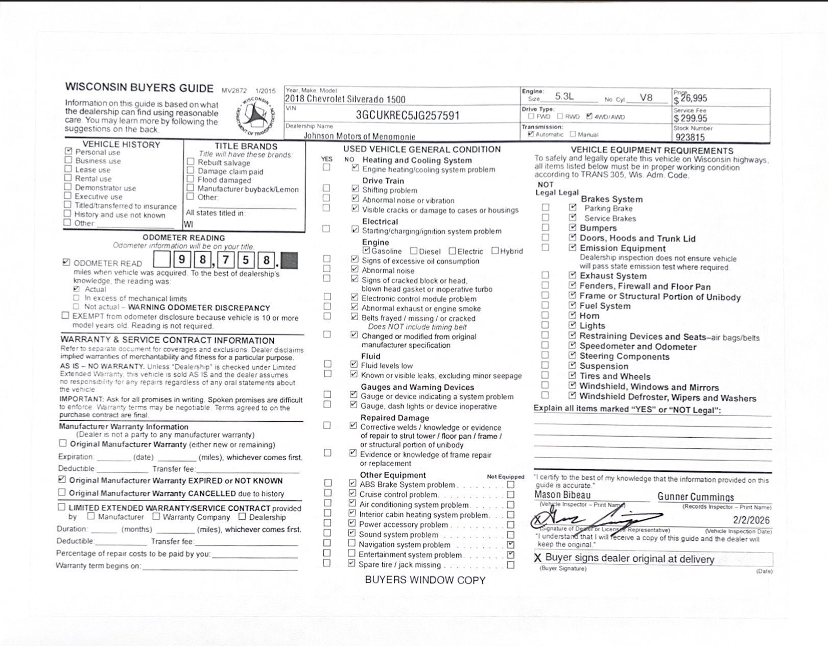 2018 Chevrolet Silverado 1500 LT