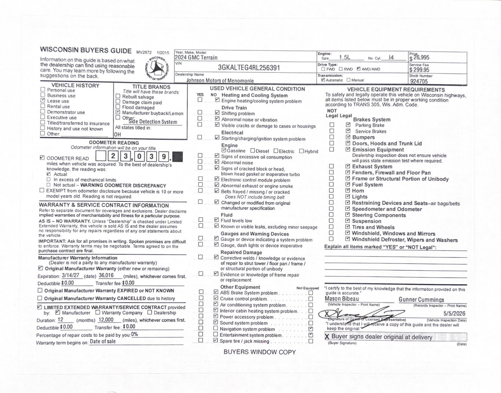 2024 GMC Terrain SLE