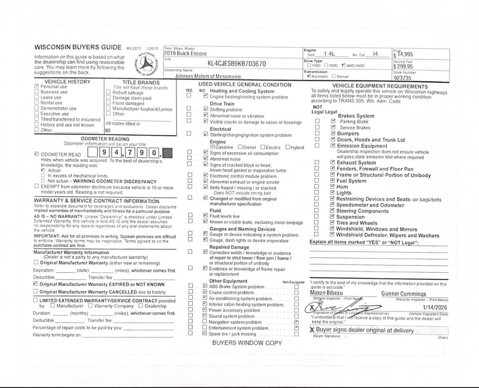 2019 Buick Encore Preferred