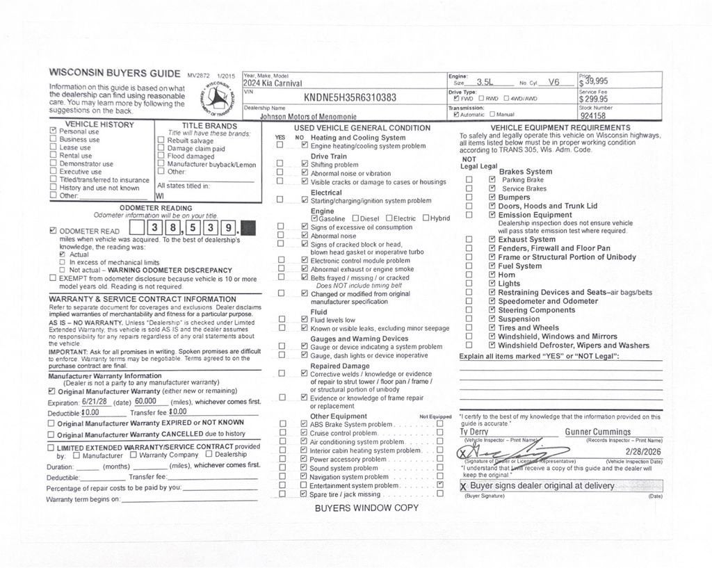 2024 Kia Carnival SX Prestige