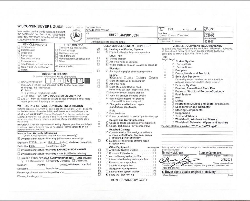 2023 Buick Envision Essence