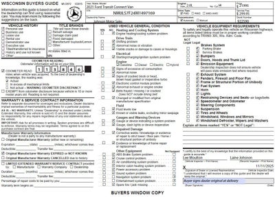 2021 Ford Transit Connect Van XLT