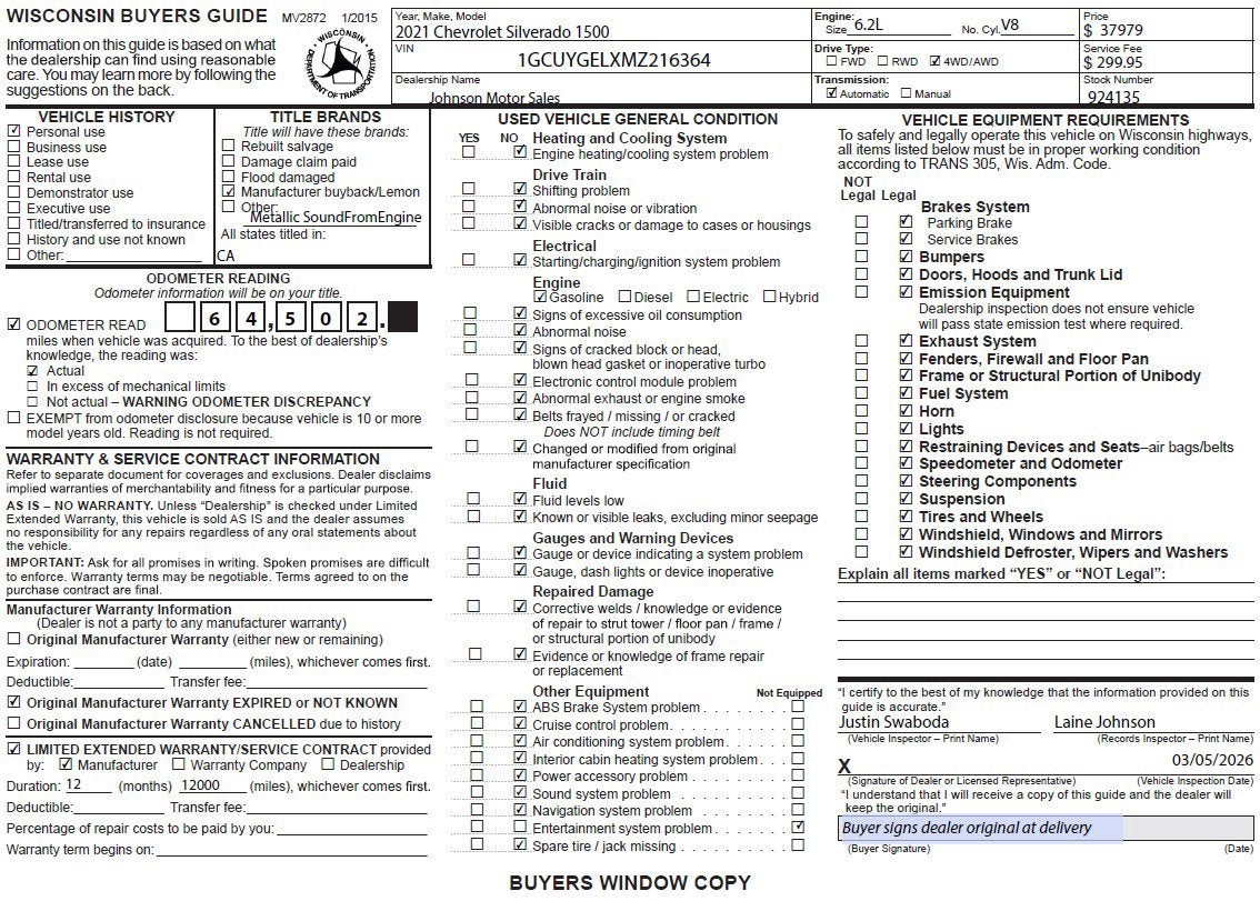 2021 Chevrolet Silverado 1500 LTZ