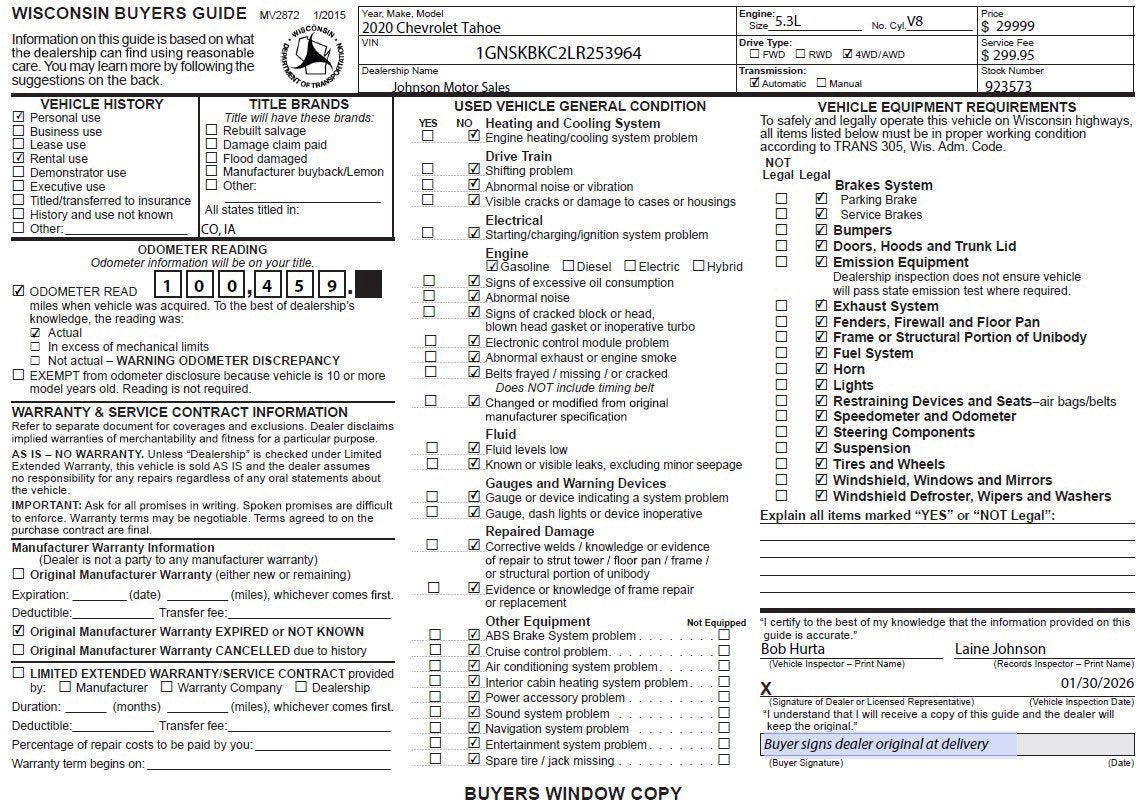 2020 Chevrolet Tahoe LT