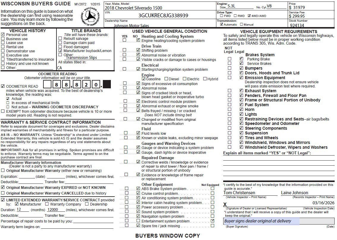 2018 Chevrolet Silverado 1500 LT