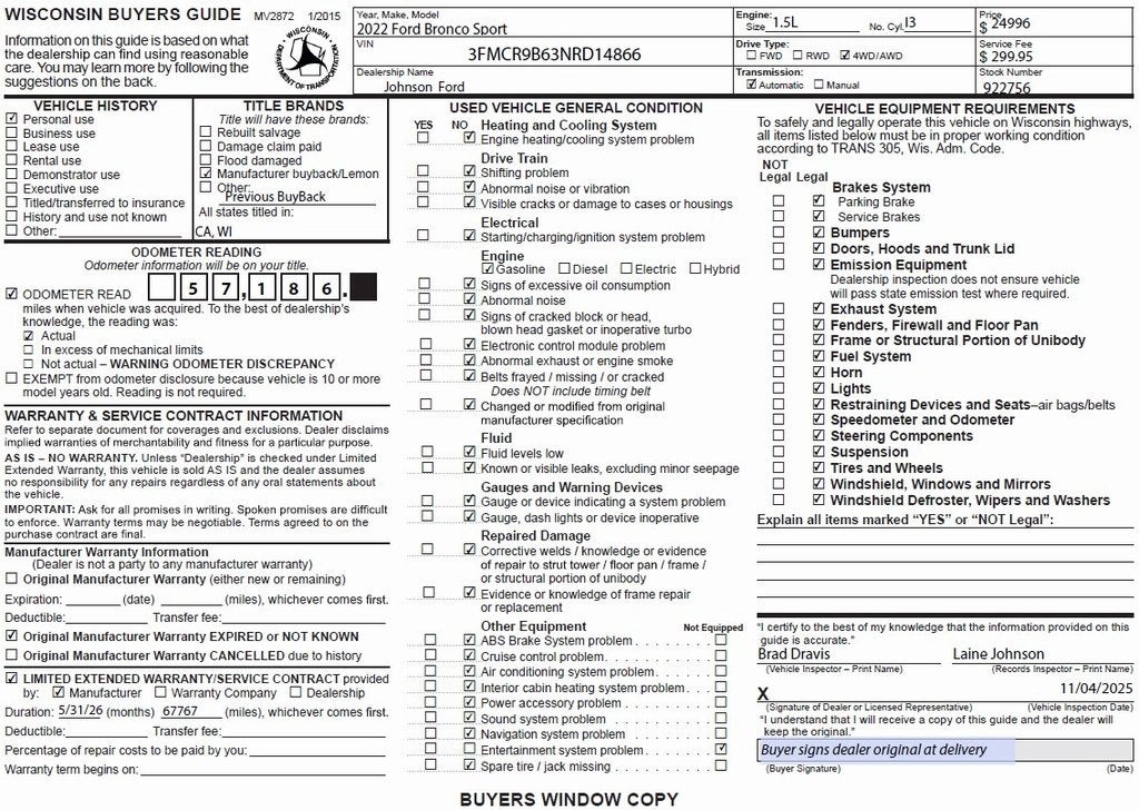 2022 Ford Bronco Sport Big Bend