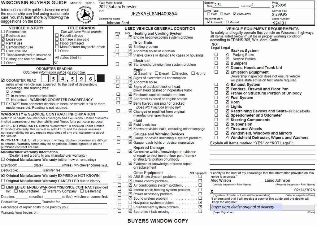 2022 Subaru Forester Premium