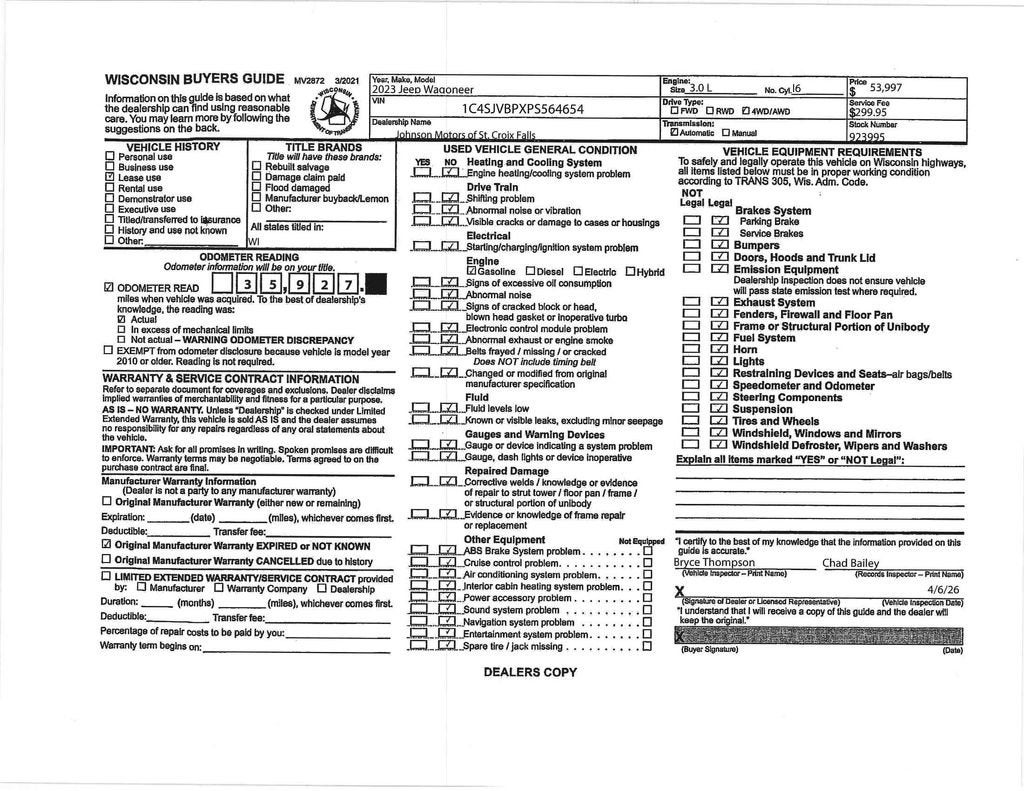 2023 Jeep Wagoneer Series II Carbide