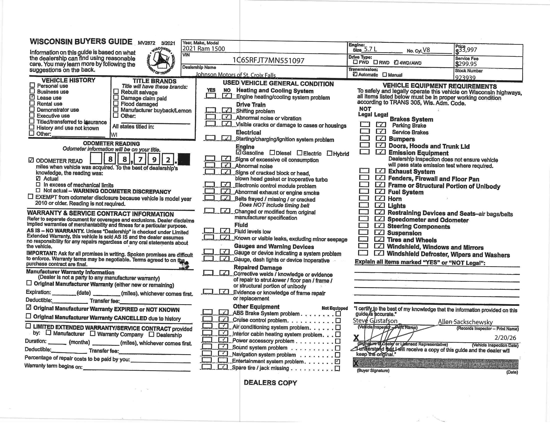 2021 RAM 1500 Laramie