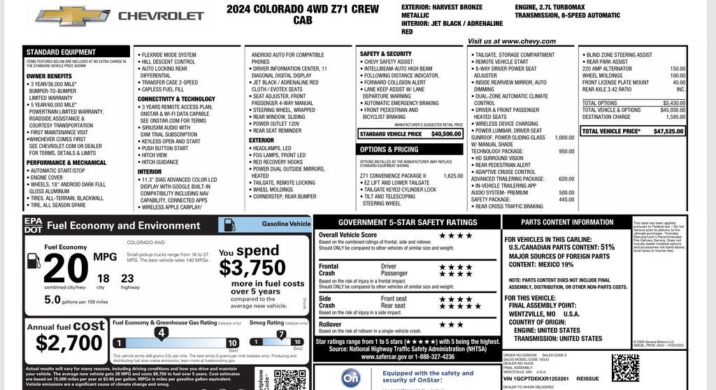 2024 Chevrolet Colorado Z71