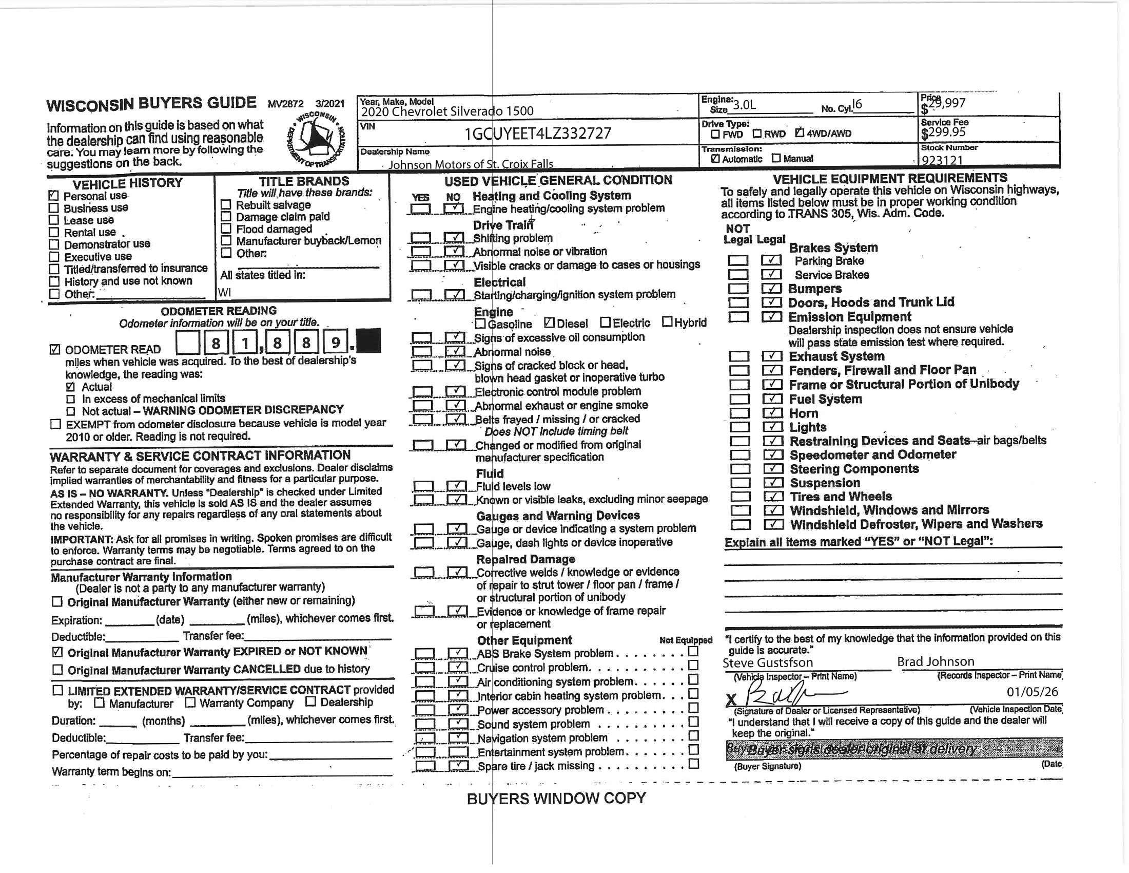 2020 Chevrolet Silverado 1500 RST