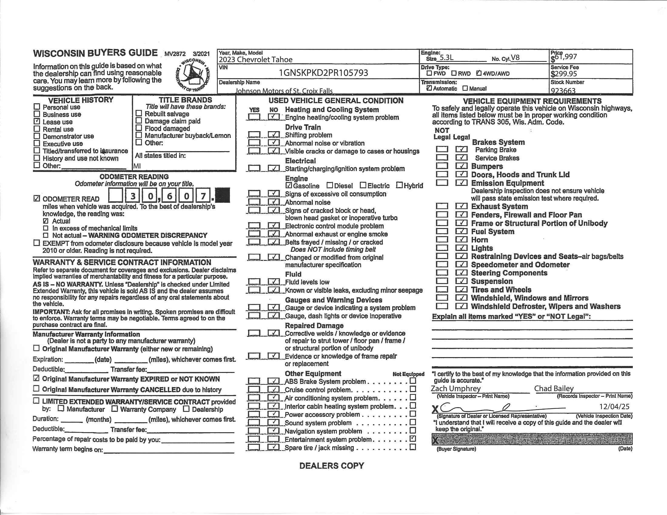 2023 Chevrolet Tahoe Z71