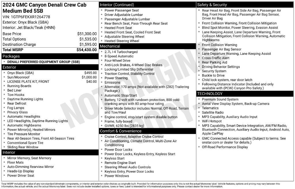 2024 GMC Canyon Denali