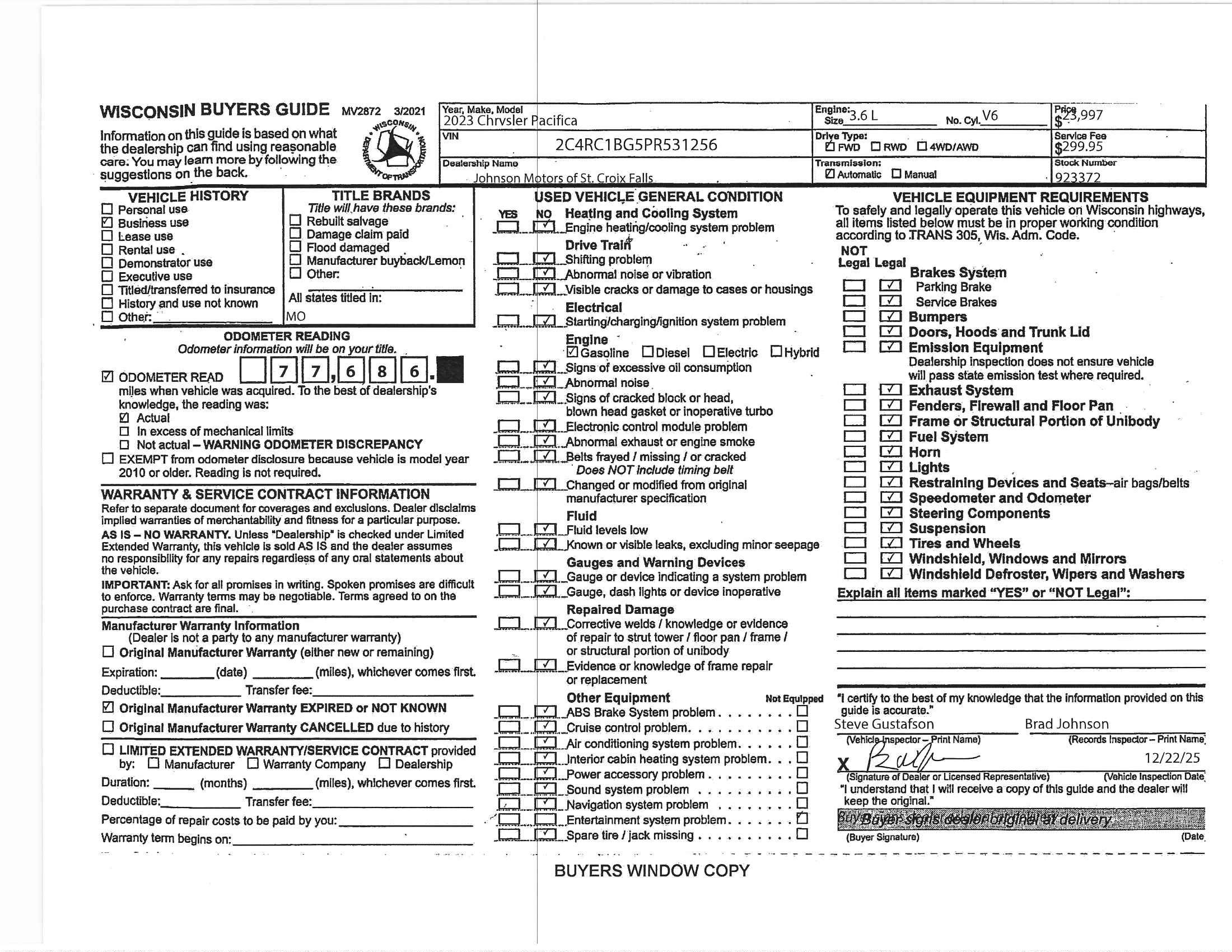 2023 Chrysler Pacifica Touring L
