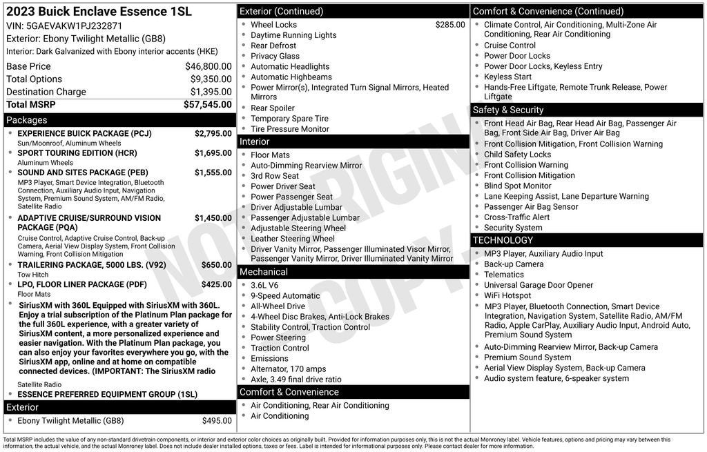 2023 Buick Enclave Essence