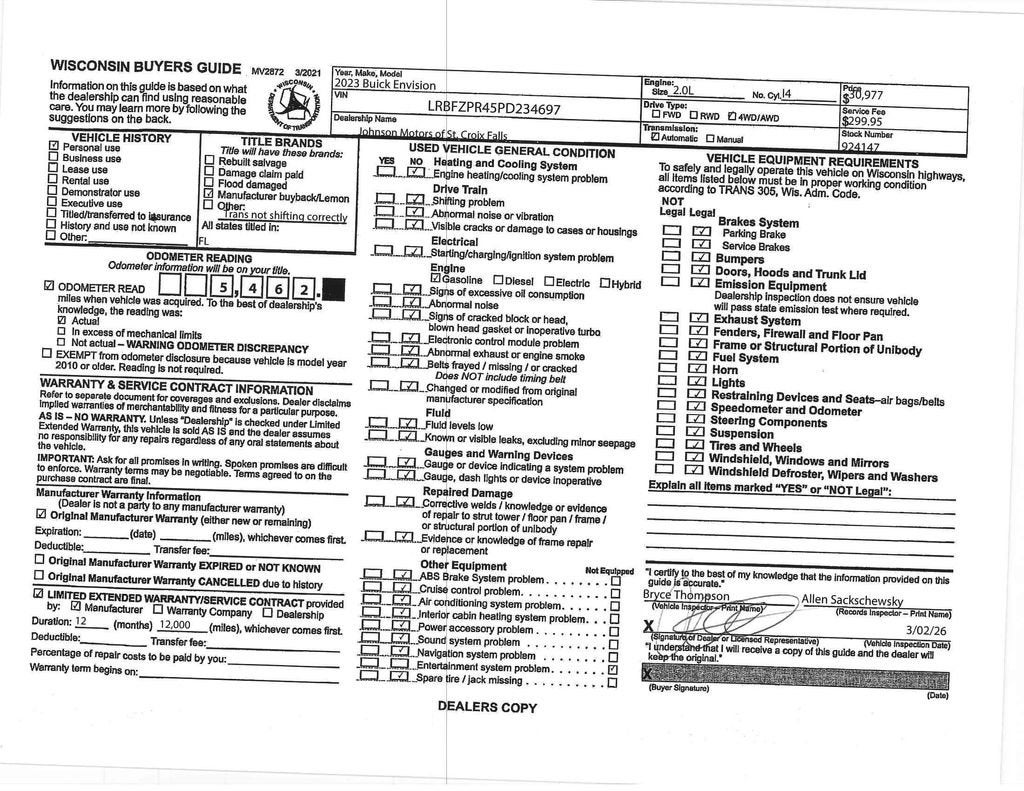 2023 Buick Envision Essence