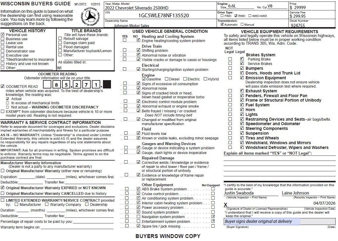 2022 Chevrolet Silverado 2500HD Work Truck