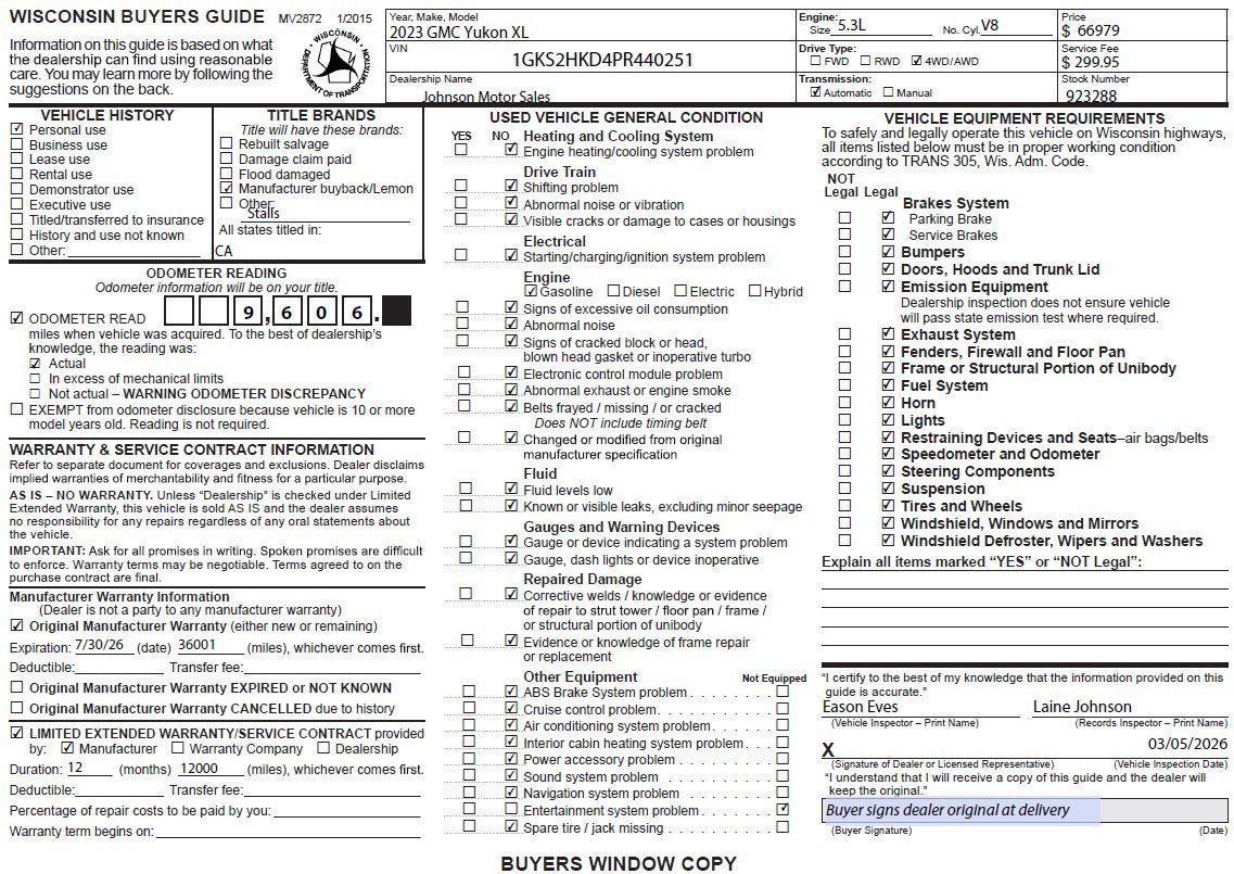 2023 GMC Yukon XL AT4